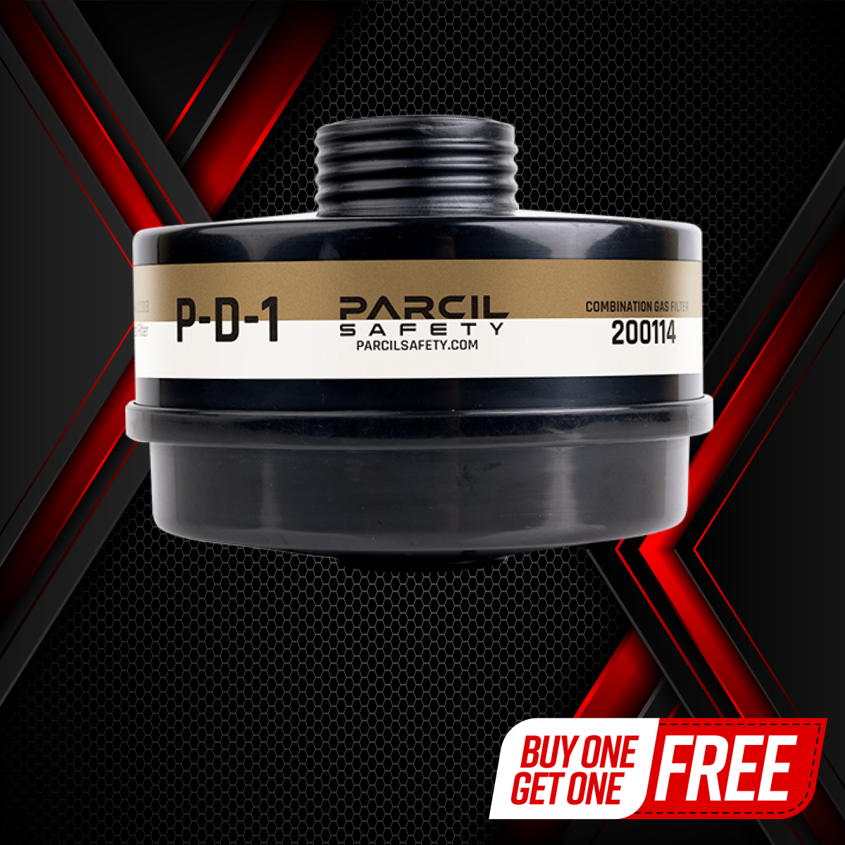 P-D-1 40MM A2P3 R Canister - Combination Organic Vapor and Particulate Filter