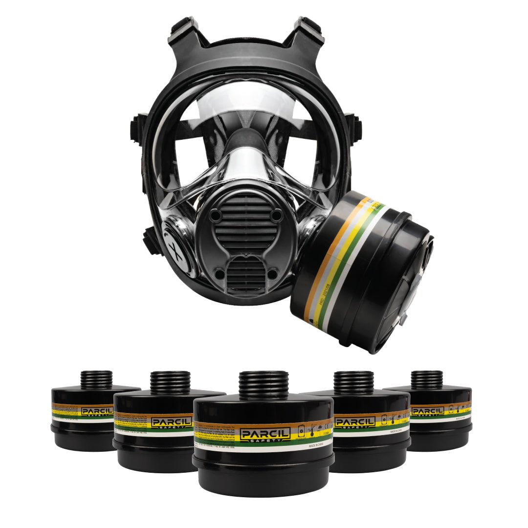 5 DefensePro N - B - 1 Filter Canisters - FREE NB - 100 Tactical Gas Mask! - Parcil SafetyBundle DealsBundle DealsParcil Safety