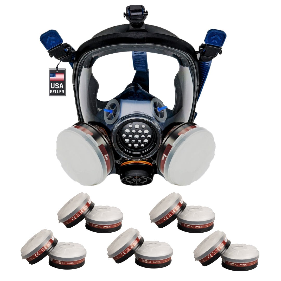 5 P - A - 1 Organic Vapor Particulate Filter Cartridge Sets - FREE PD - 100 Respirator Mask! - Parcil SafetyBundle DealsBundle DealsParcil Safety
