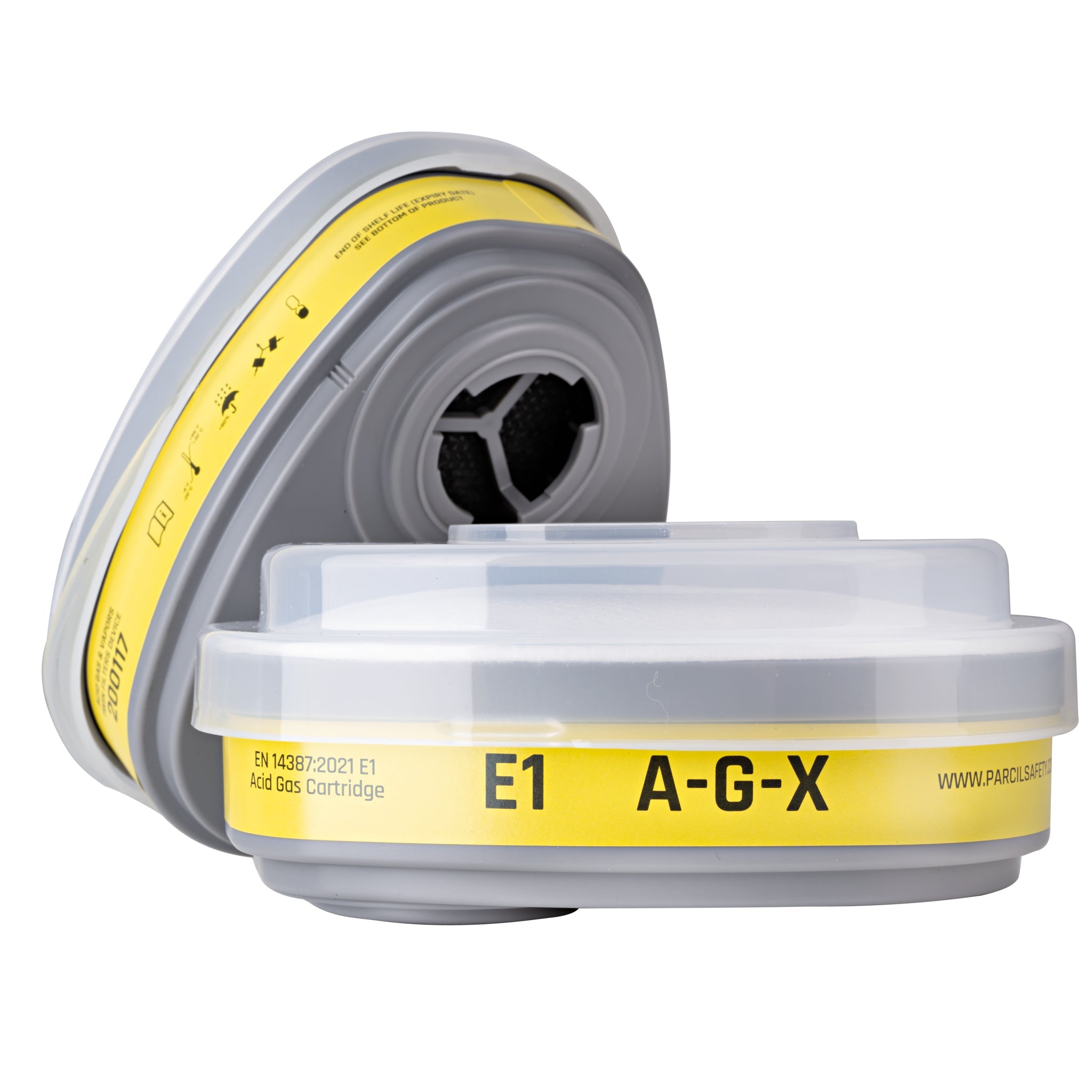 A - G - X Bayonet Cartridge with Acid Gas and Particulate Filtration Set (E1P2) - Parcil SafetyParcil Safety