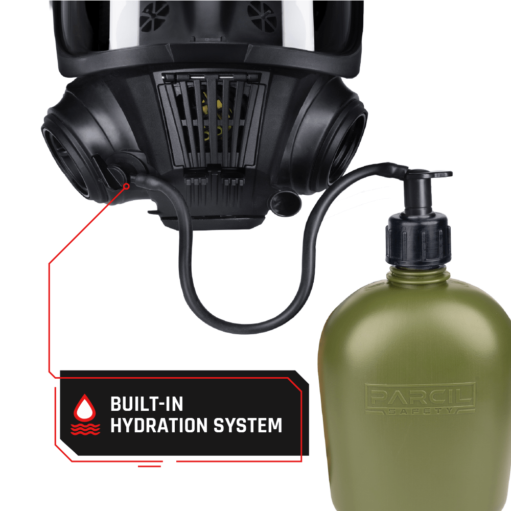 CS - 101 Military CBRN Gas Mask with N - B - 0 Defense Canister - Parcil SafetyParcil Safety