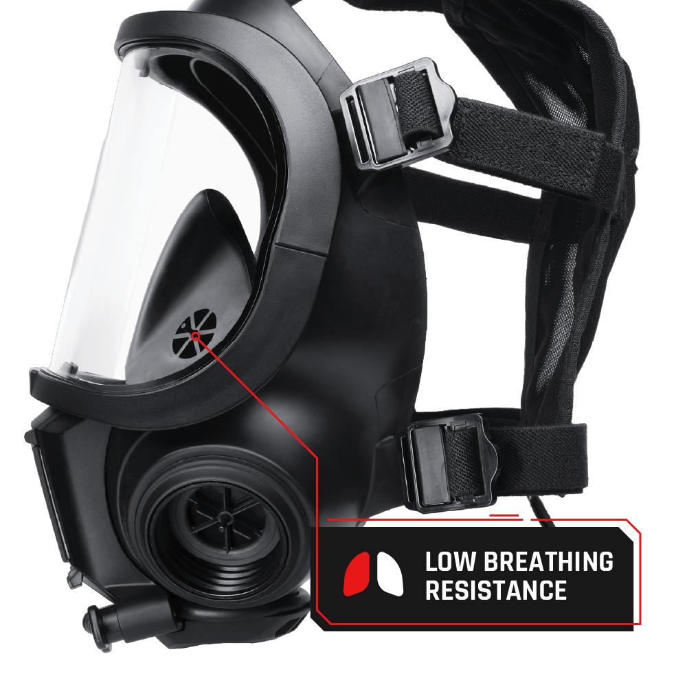 CS - 101 Military CBRN Gas Mask with N - B - 0 Defense Canister - Parcil SafetyParcil Safety