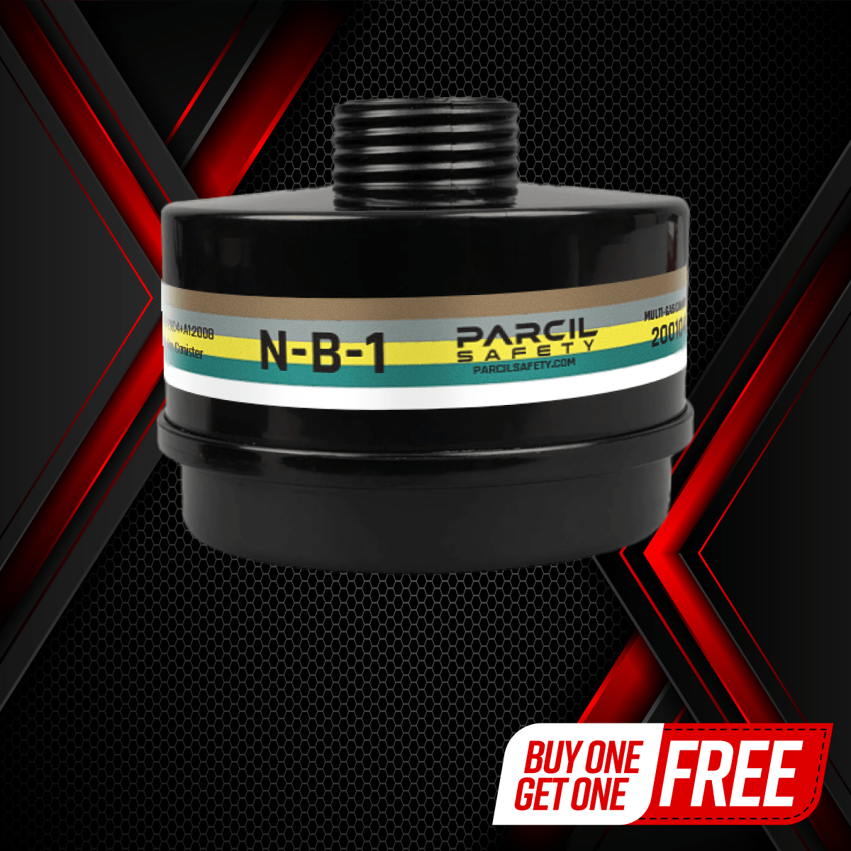 Defense N - B - 1 40mm Canister A2B2E2K2P3 R - Fits all 40mm Gas Masks - Parcil SafetyFiltersFiltersParcil Safety