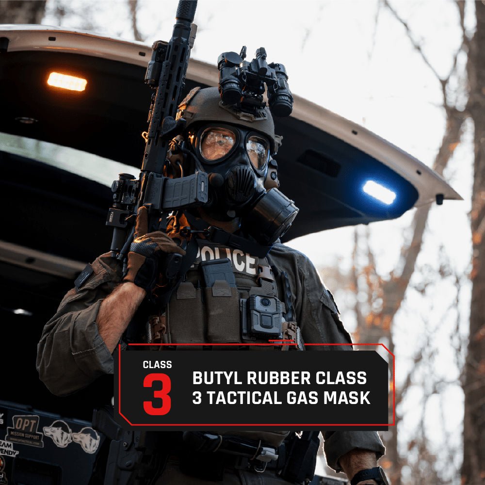 IIR - 100 NATO CBRN Recon Military Tactical Gas Mask with Canteen and N - B - 0 40mm NATO CBRN Defense Canister - Parcil SafetyGas MasksGas MasksParcil Safety