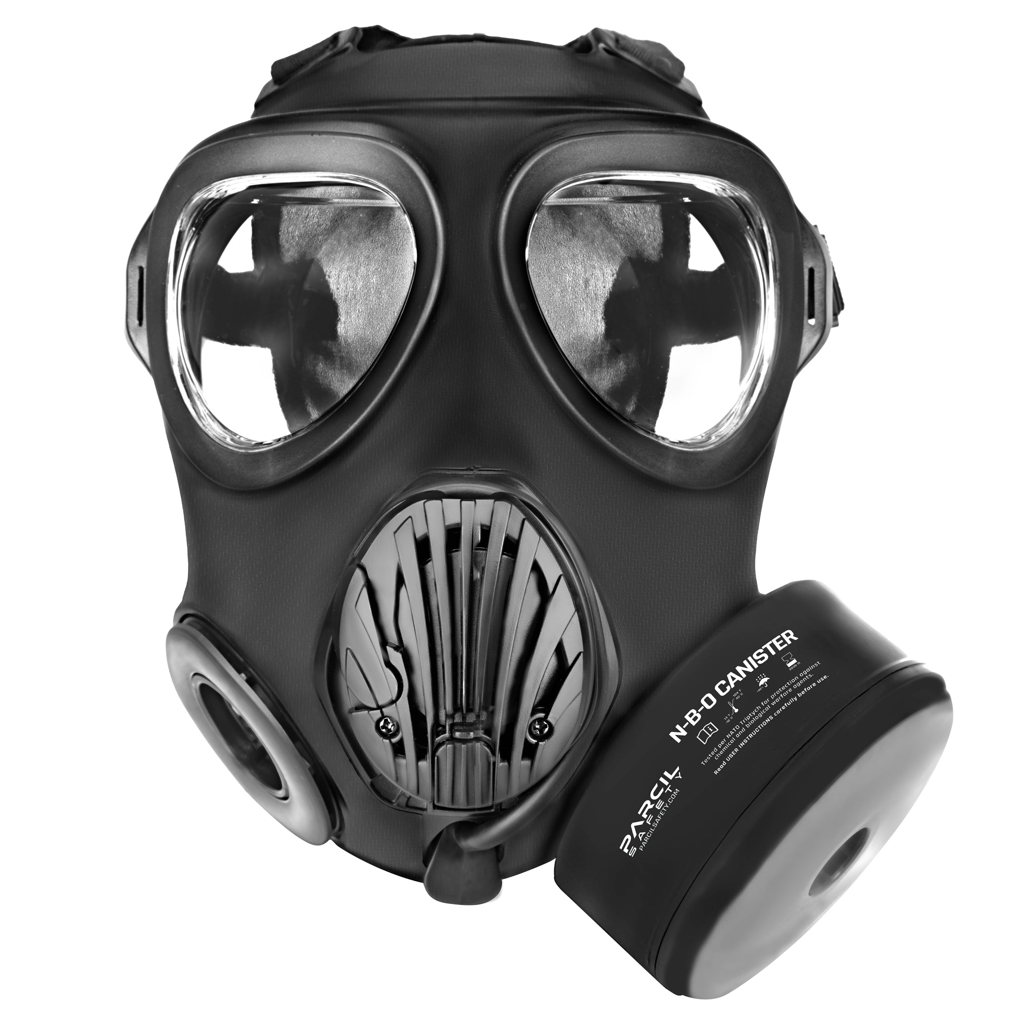 IIR - 100 NATO CBRN Recon Military Tactical Gas Mask with Canteen and N - B - 0 40mm NATO CBRN Defense Canister - Parcil SafetyGas MasksGas MasksParcil Safety