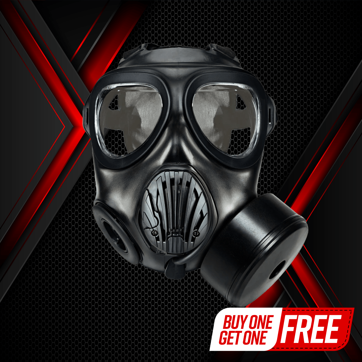 IIR - 100 NATO CBRN Recon Military Tactical Gas Mask with Canteen and N - B - 0 40mm NATO CBRN Defense Canister - Parcil SafetyGas MasksGas MasksParcil Safety