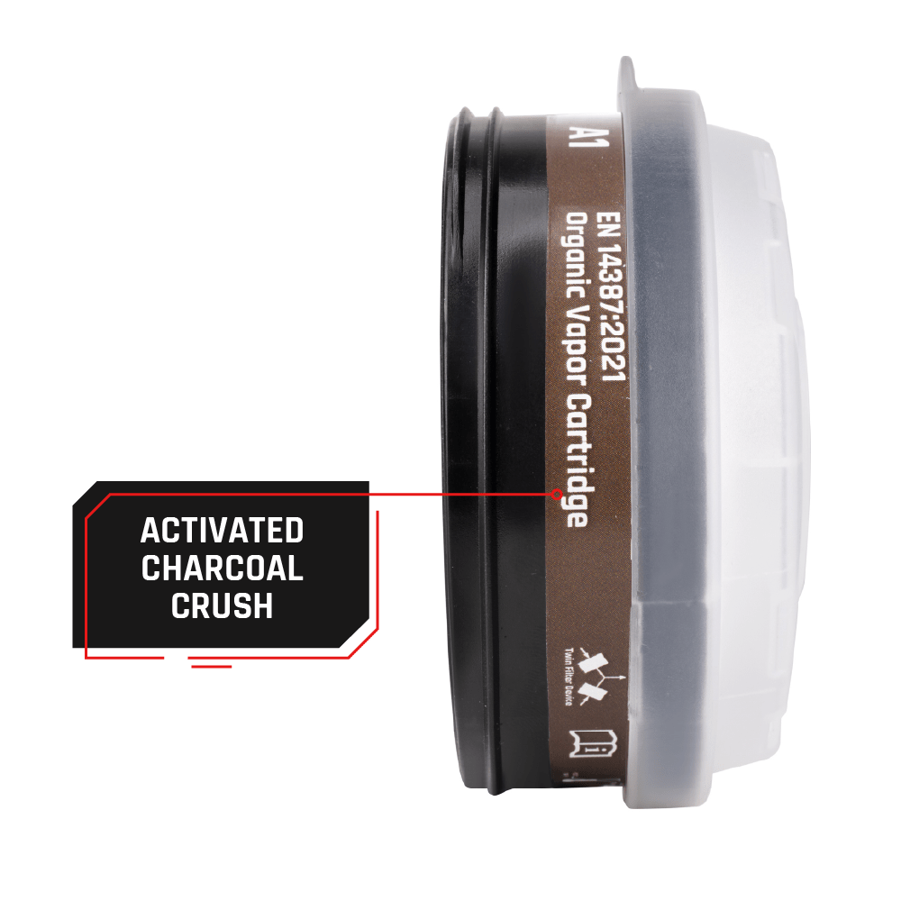 P - A - 1 Cartridge with A1 Organic Vapor (OV) P2 Particulate Filtration (Replaces T - 60 & PD - 100 Masks) - Parcil SafetyFiltersFiltersParcil Safety