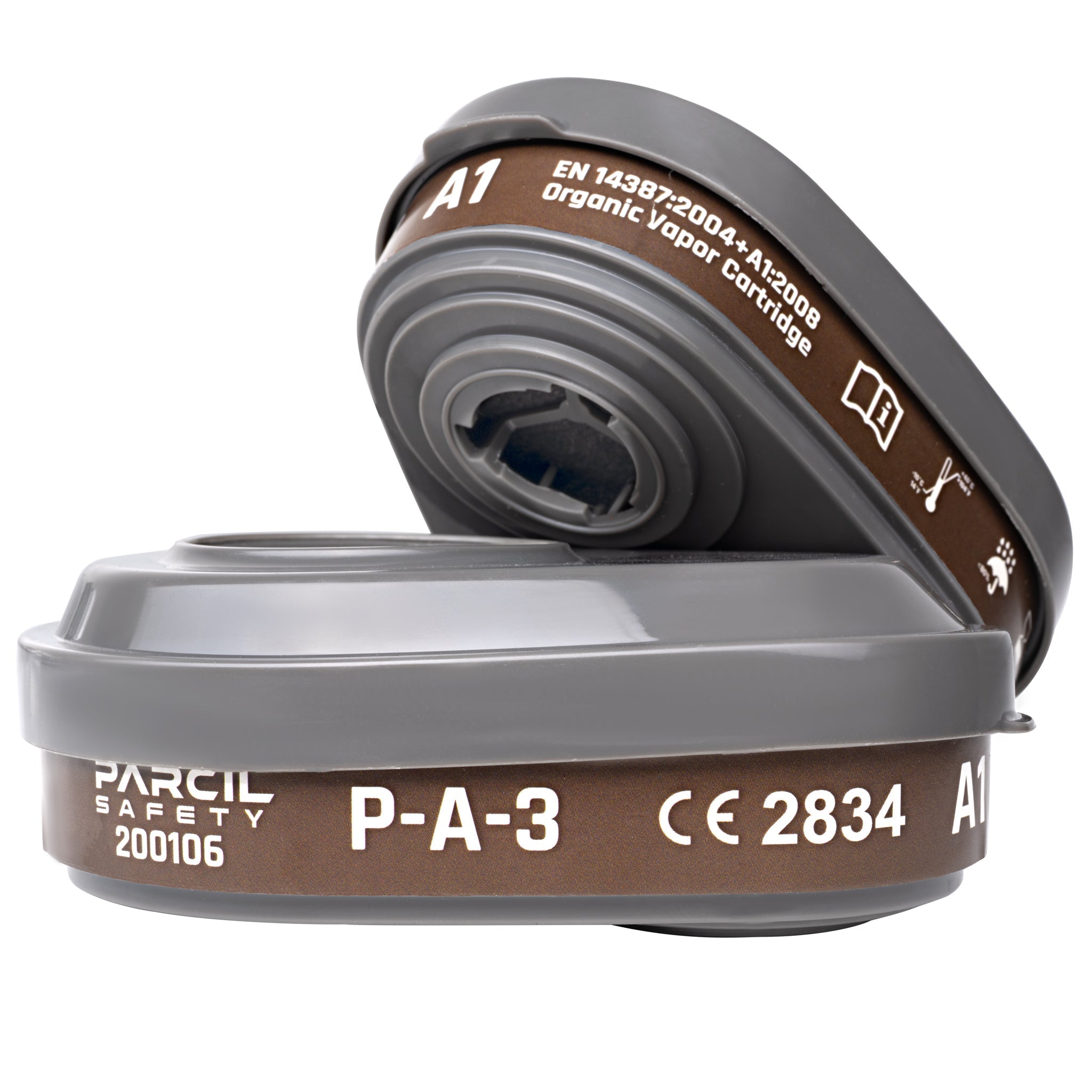 P - A - 3 Bayonet Cartridge with A1 Organic Vapor (OV) P2 Particulate Filtration - Parcil SafetyFiltersFiltersParcil Safety