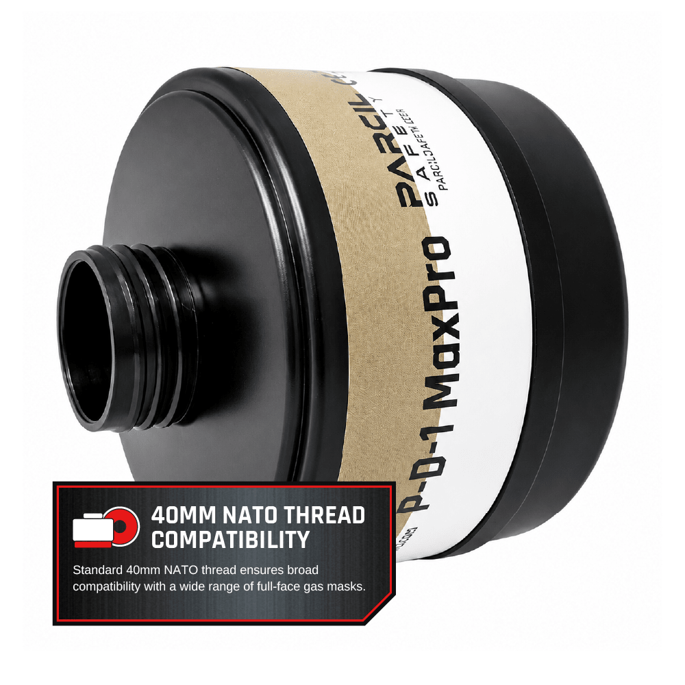 P-D-1 40MM A2P3 R Canister - Combination Organic Vapor and Particulate Filter - Parcil SafetyFiltersFiltersParcil Safety