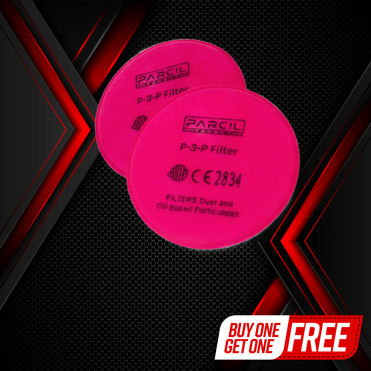 ParticulatePro P - 3 - P - Reusable P3 Particulate Filter - Bayonet Style Attachment - Parcil SafetyFiltersFiltersParcil Safety