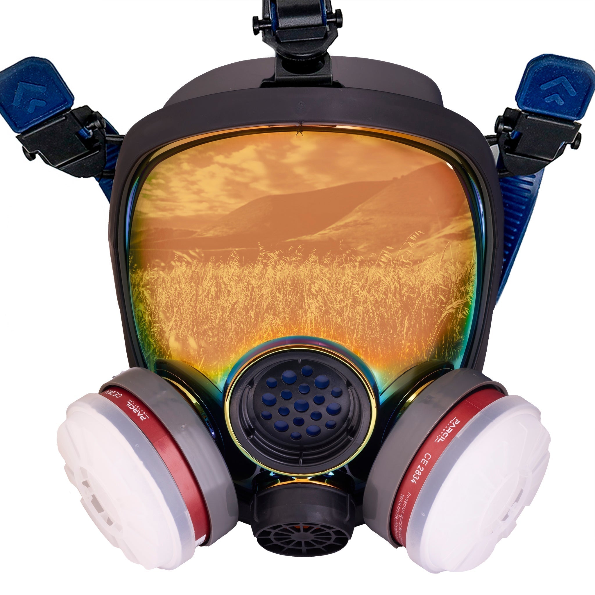 PD - 100 Full - Face Air Purifying Respirator (APR) with A1 Organic Vapor (OV) with P2 Particulate Filter Canister - Parcil SafetyRespiratorsRespiratorsParcil Safety