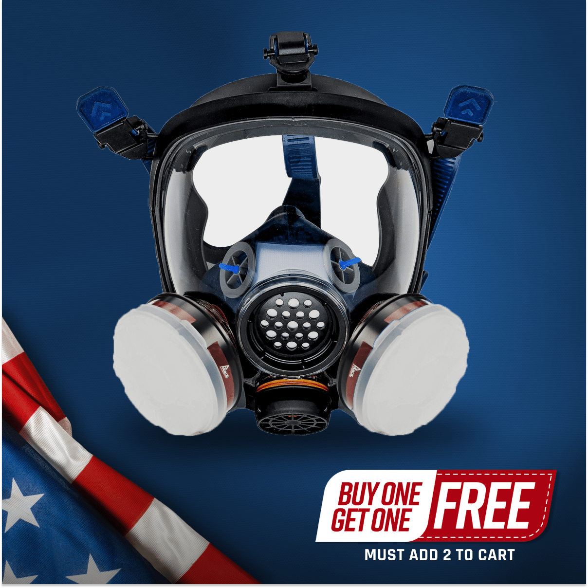 PD - 100 Full - Face Air Purifying Respirator (APR) with A1 Organic Vapor (OV) with P2 Particulate Filter - Parcil SafetyRespiratorsRespiratorsParcil Safety