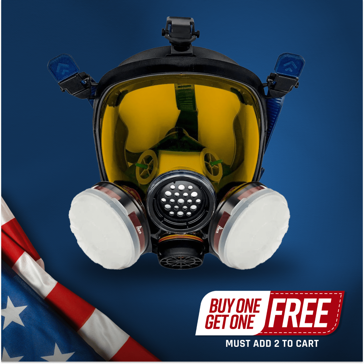 PD - 100 Full - Face Air Purifying Respirator (APR) with A1 Organic Vapor (OV) with P2 Particulate Filter - Parcil SafetyRespiratorsRespiratorsParcil Safety