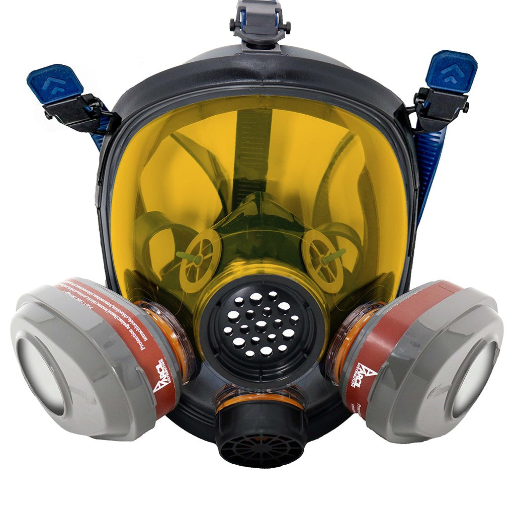 PD - 101 Full - Face Industrial Air Purifying Respirator (APR) with A1 Organic Vapor (OV) with P2 Particulate Filter Canister - Parcil SafetyRespiratorsRespiratorsParcil Safety