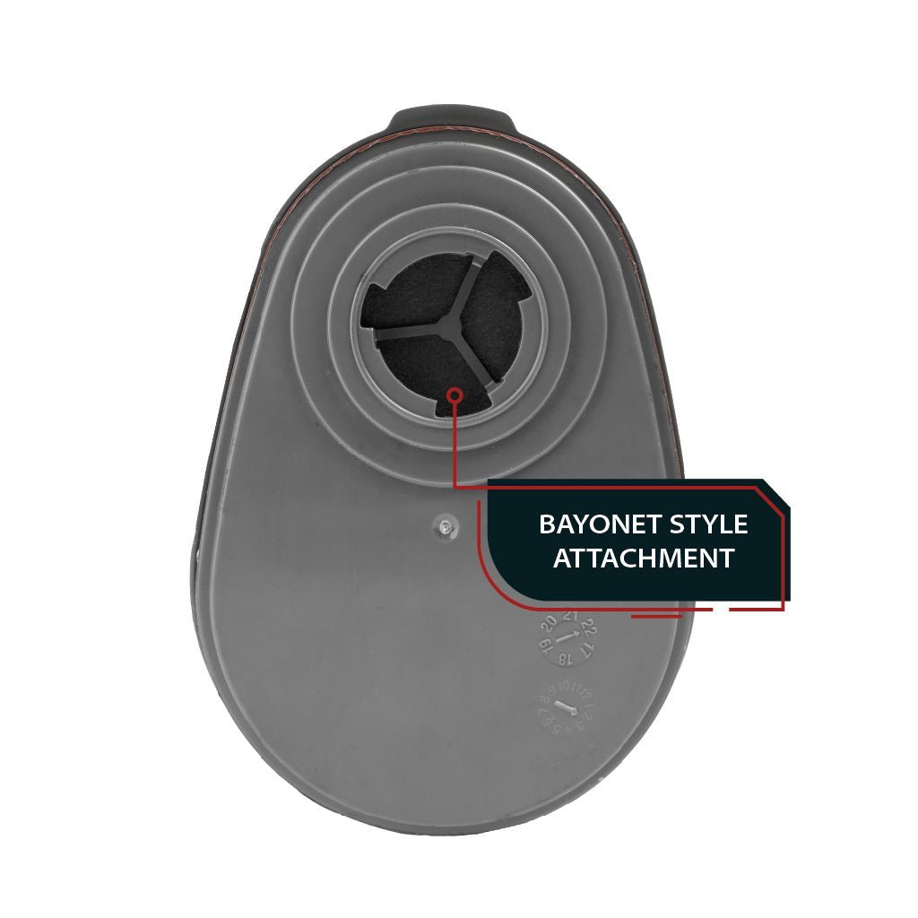 PD - 101 Smoke Black Tinted Full Face Respirator Gas Mask with A1 Organic Vapor (OV) with P2 Particulate Filter Canister - Parcil SafetyRespiratorsRespiratorsParcil Safety