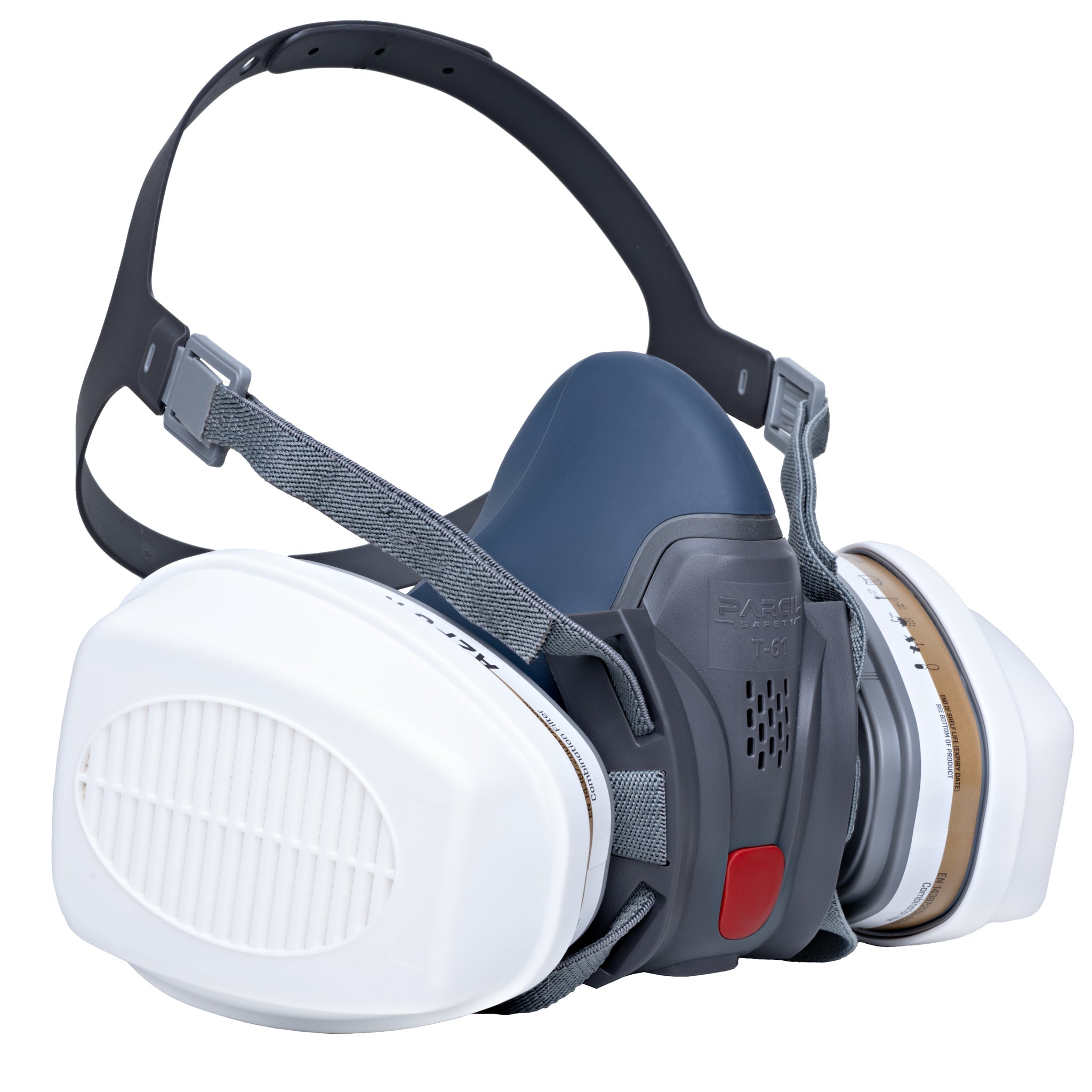 T - 61 Half Face Respirator Gas Mask & C - 10 Goggles with Organic Vapor and Particulate Filtration - Parcil SafetyRespiratorsRespiratorsParcil Safety