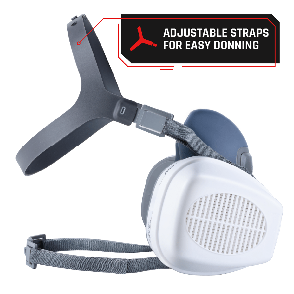 T - 61 Half - Face Respirator with A2P3 R DualGuard Combination Cartridge - Parcil SafetyRespiratorsRespiratorsParcil Safety