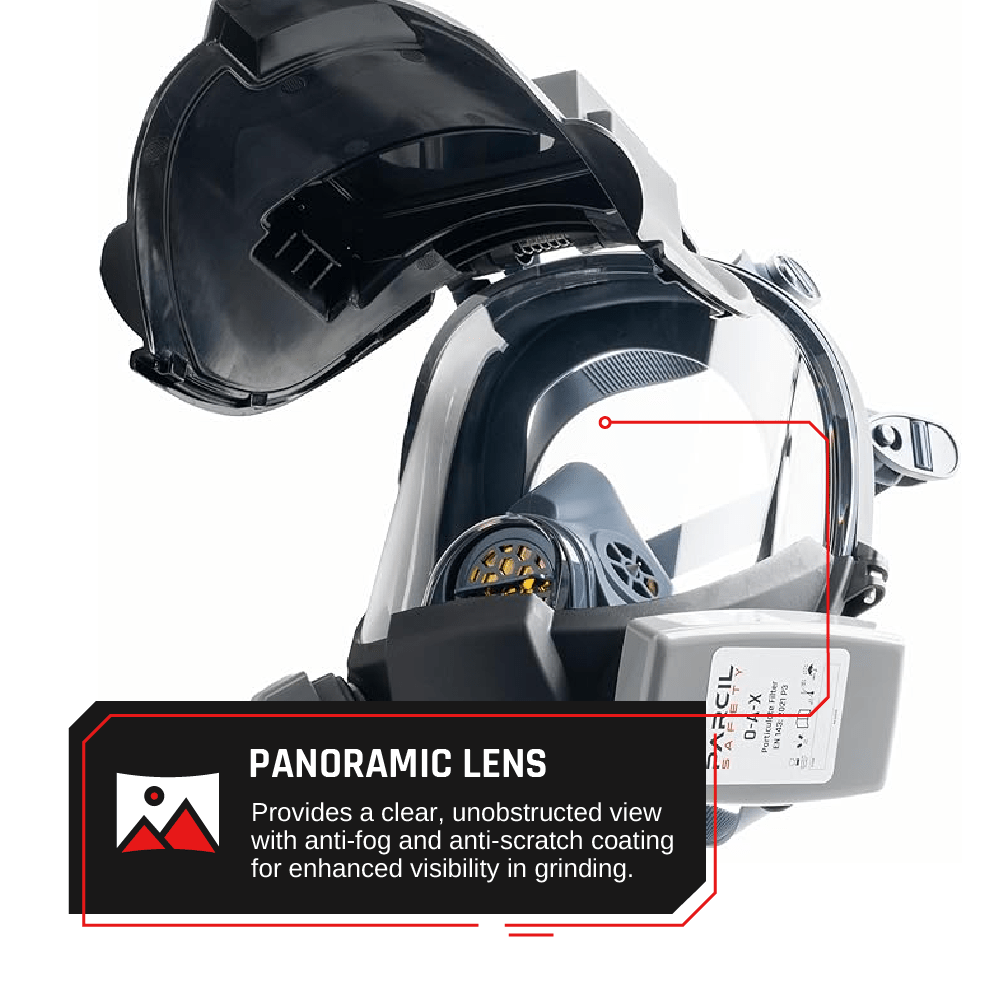 WF - 101 Pro Welding & Grinding Industrial Full - Face Respirator with Auto - Darkening Lens and O - A - X Cartridge - Parcil SafetyParcil Safety