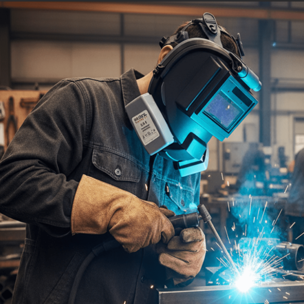 WF - 101 Pro Welding & Grinding Industrial Full - Face Respirator with Auto - Darkening Lens and O - A - X Cartridge - Parcil SafetyParcil Safety