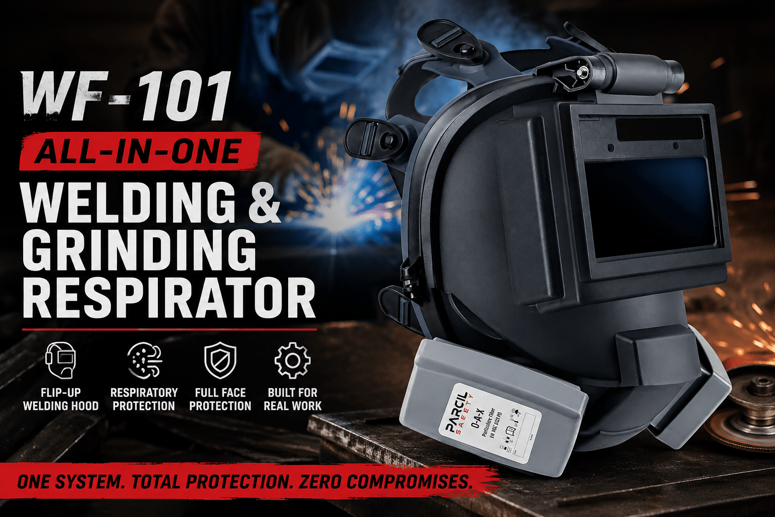 Welding Respirators Explained: One System for Welding, Grinding & Respiratory Protection - Parcil Safety