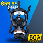 ST-100X Clear Full-Face Survival Gas Mask with A2P3 R Organic Vapor and Particulate Protection Image