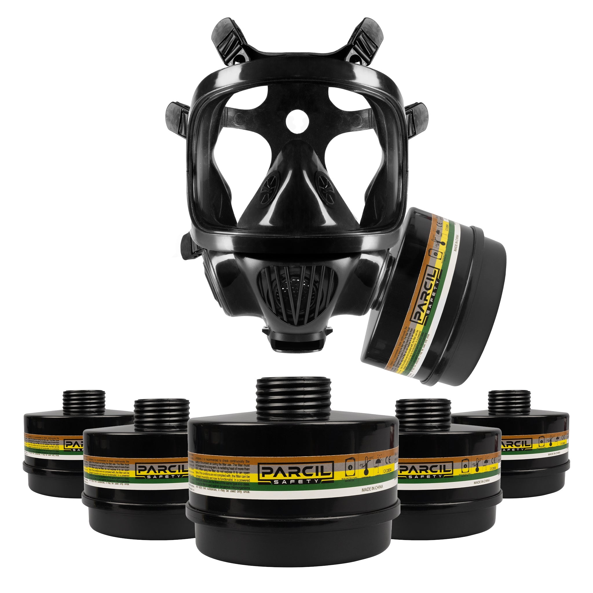5 DefensePro N - B - 1 Filter Canisters - FREE CS - 100 Tactical Gas Mask! - Parcil SafetyParcil Safety