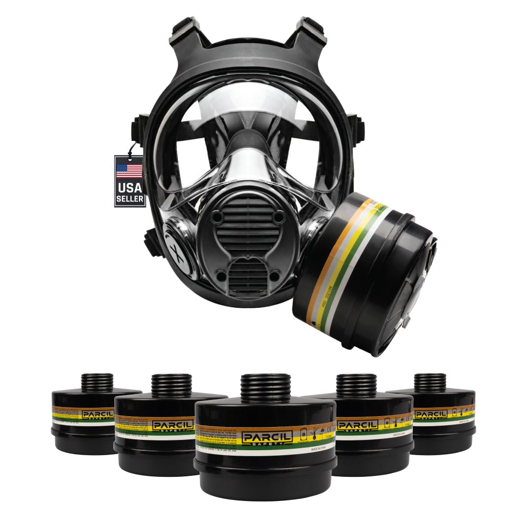 5 DefensePro N - B - 1 Filter Canisters - FREE NB - 100 Tactical Gas Mask! - Parcil SafetyBundle DealsBundle DealsParcil Safety