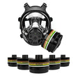 5 DefensePro N-B-1 Filter Canisters - FREE NB-100E Tactical Gas Mask! Image