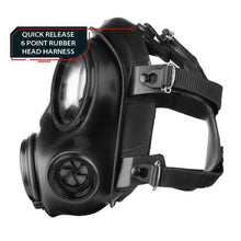 Load image into Gallery viewer, IIR-100 Recon Gas Mask - Full Face Butyl Rubber Gas Mask with N-B-1 40mm Defense Filter Canister