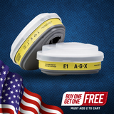 A-G-X Bayonet Cartridge with Acid Gas and Particulate Filtration Set (E1P2)
