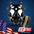 CS-100  Military Gas Mask with N-B-1 Defense Canister Image