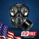 IIR-100 NATO CBRN Recon Military Tactical Gas Mask, Canteen and N-B-0 40mm NATO CBRN Defense Canister