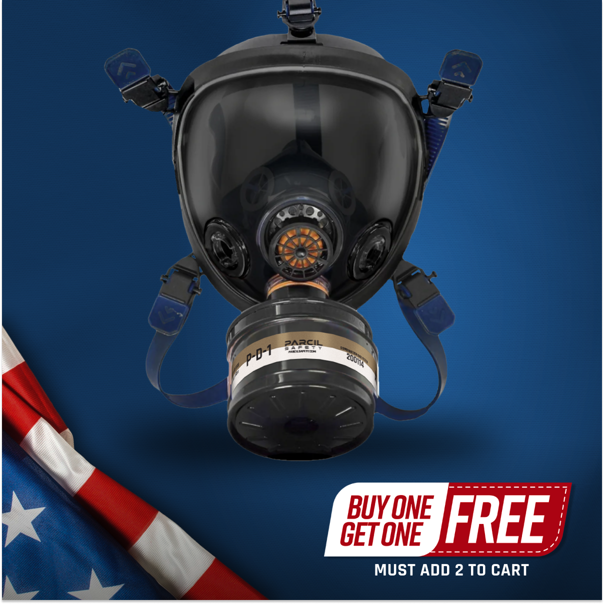 ST-100X Clear Full-Face Survival Gas Mask with A2P3 R Organic Vapor and Particulate Protection