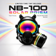 NB-100 Solar Prism Mirrored Tactical Respirator Mask - Full Face Respirator with 40mm N-B-1 Defense Filter Image