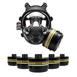5 DefensePro N-B-1 Filter Canisters - FREE NB-100 Tactical Gas Mask!