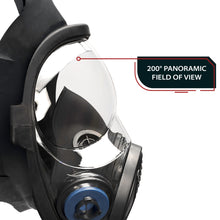 Load image into Gallery viewer, NB-100B Industrial Respirator with Bayonet Style Filter Ports - Full Face Respirator with MaxPro P-3-0 Multipurpose Filter Cartridges