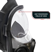 Load image into Gallery viewer, NB-100V Tactical Gas Mask with Voice Amplifier - Full Face Respirator with Central 40mm Defense Filter