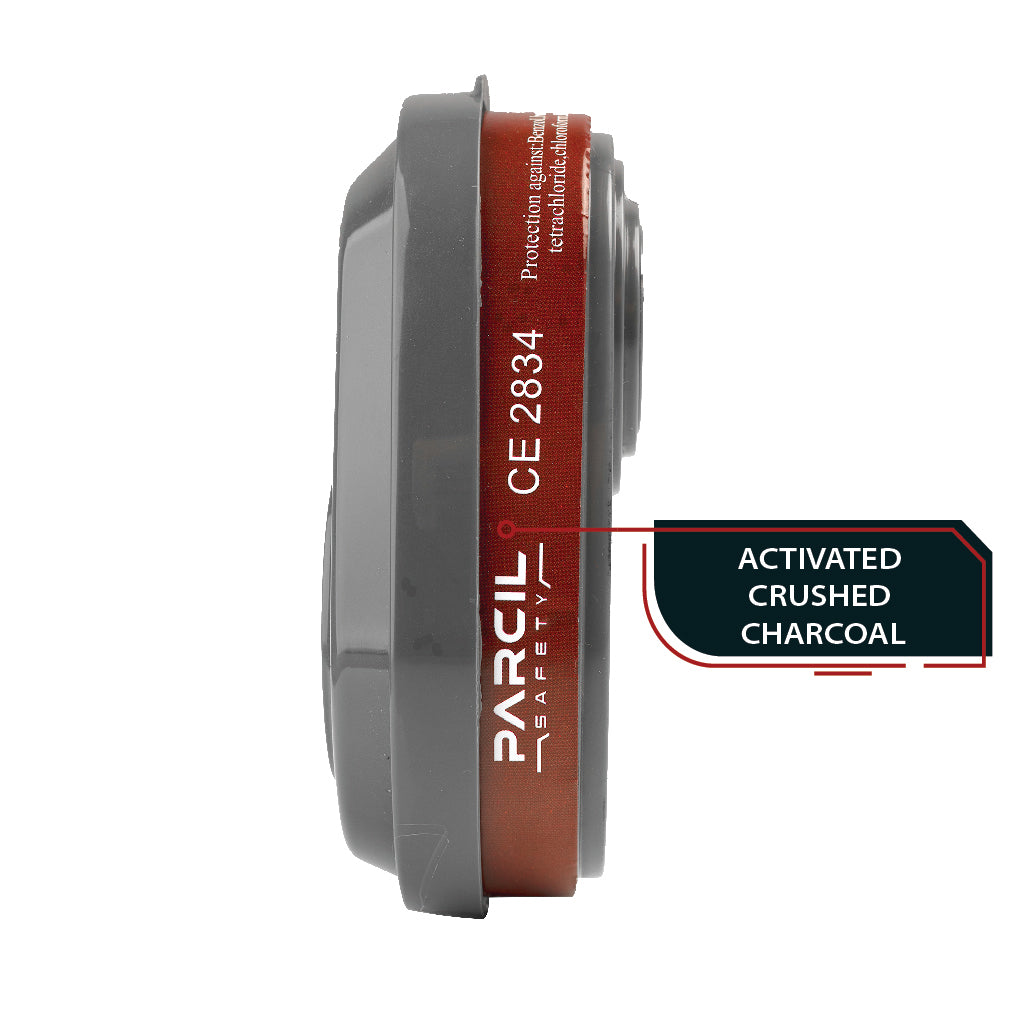 P-A-3 Dual Filter Cartridge Set - Bayonet Organic Vapor Cartridge and Particulate Filter - ASTM Tested (Replaces T-61 & PD-101 Masks)