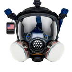 PD-100 Full-Face Air Purifying Respirator (APR) with A1 Organic Vapor (OV) with P2 Particulate Filter Canister Image