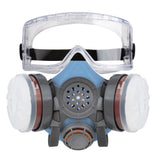 T-60 Half Face Respirator Gas Mask & C-10 Goggles with Organic Vapor and Particulate Filtration