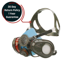 Load image into Gallery viewer, T-61 Half Face Respirator Gas Mask &amp; C-10 Goggles with Organic Vapor and Particulate Filtration