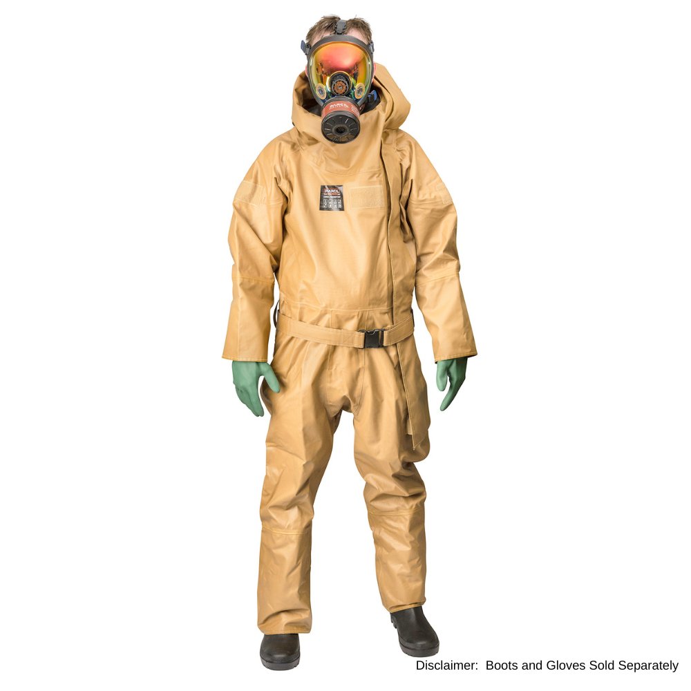 Load image into Gallery viewer, CBRN HazMat Suit - Reusable, Heavy Duty Protective Suit for Chemical/Biological threats and other Harsh Environments - Parcil SafetyHazMat
