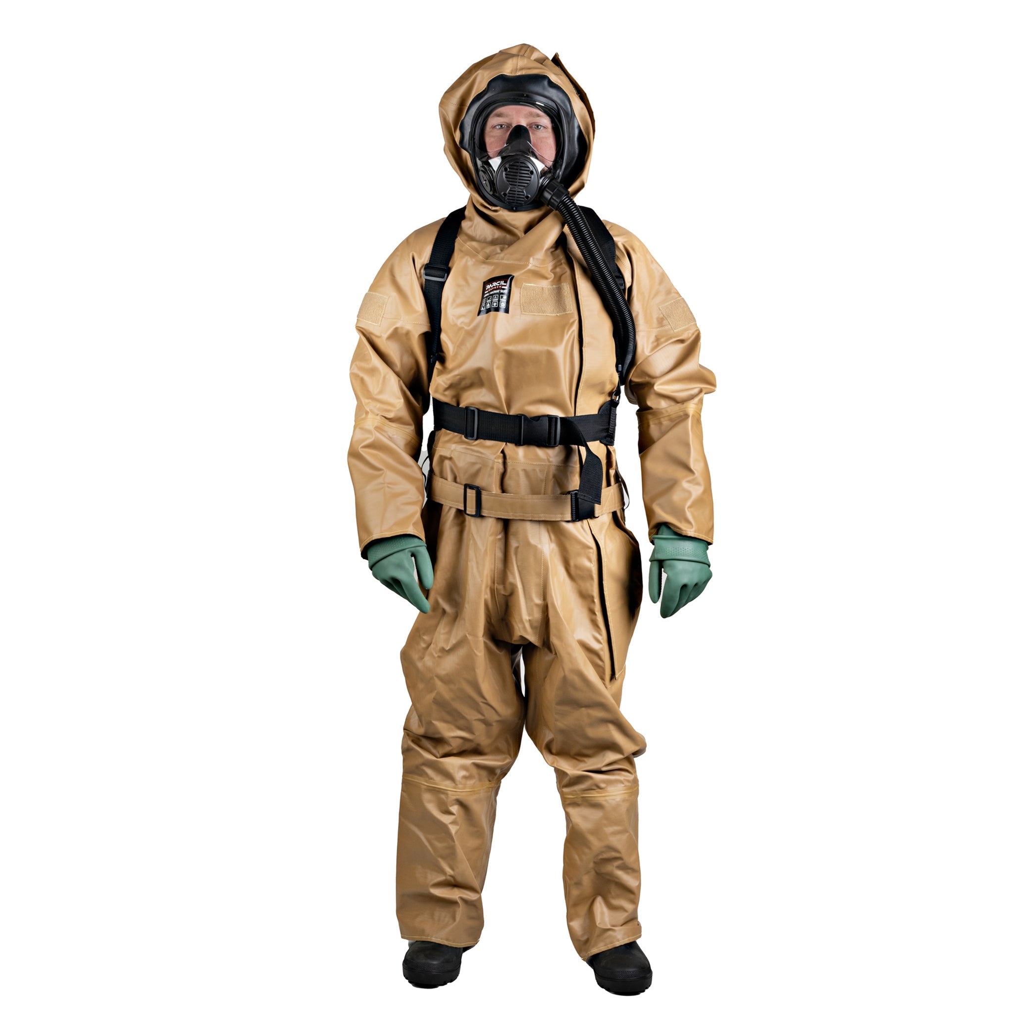 CBRN HazMat Suit with Boots and Gloves - Reusable, Heavy Duty Protective Suit for Chemical/Biological threats and other Harsh Environments - Parcil SafetyHazMatHazMatParcil Safety