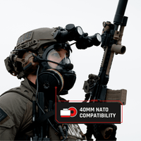 Pre-Sale CS-100  Military Gas Mask with N-B-1 Defense Canister