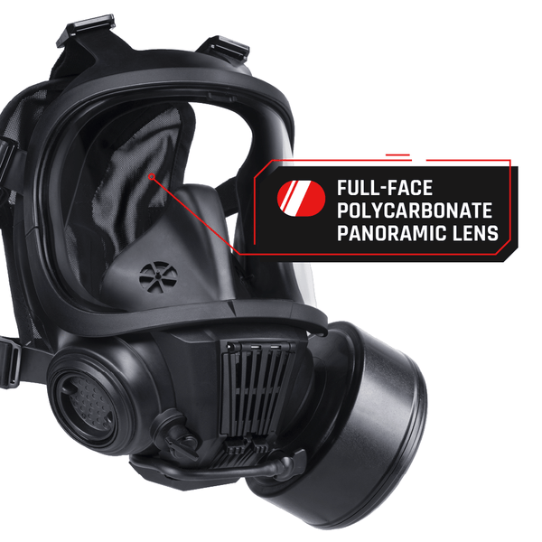 CS-101 Military CBRN Gas Mask with N-B-0 Defense Canister