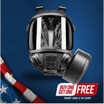 CS-101 Military CBRN Gas Mask with N-B-0 Defense Canister Image
