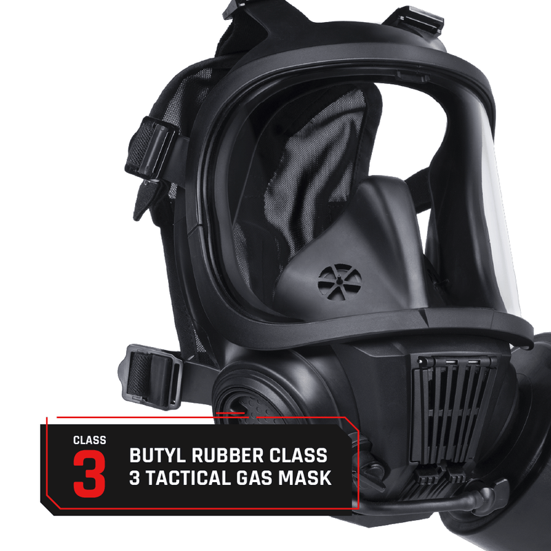 CS-101 Military CBRN Gas Mask with N-B-0 Defense Canister