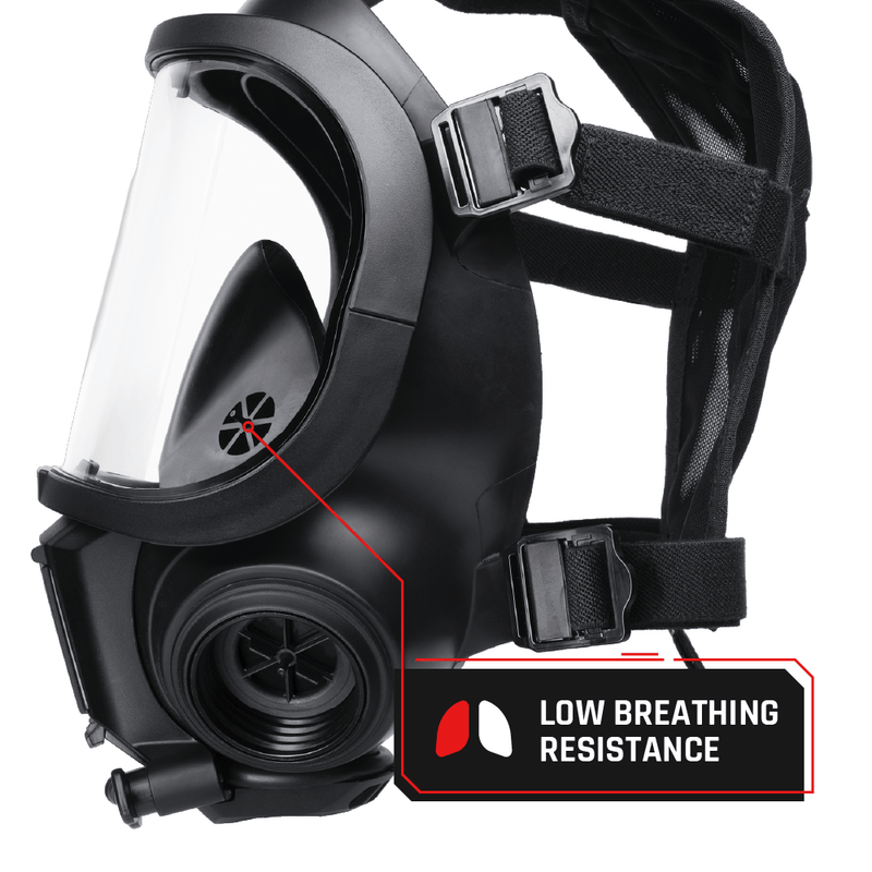CS-101 Military CBRN Gas Mask with N-B-0 Defense Canister