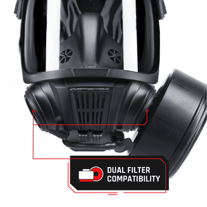 CS-101 Military CBRN Gas Mask with N-B-0 Defense Canister