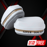 DualGuard A2P3 Bayonet Cartridge Set – Organic Vapor & Particulate Protection (Pair)